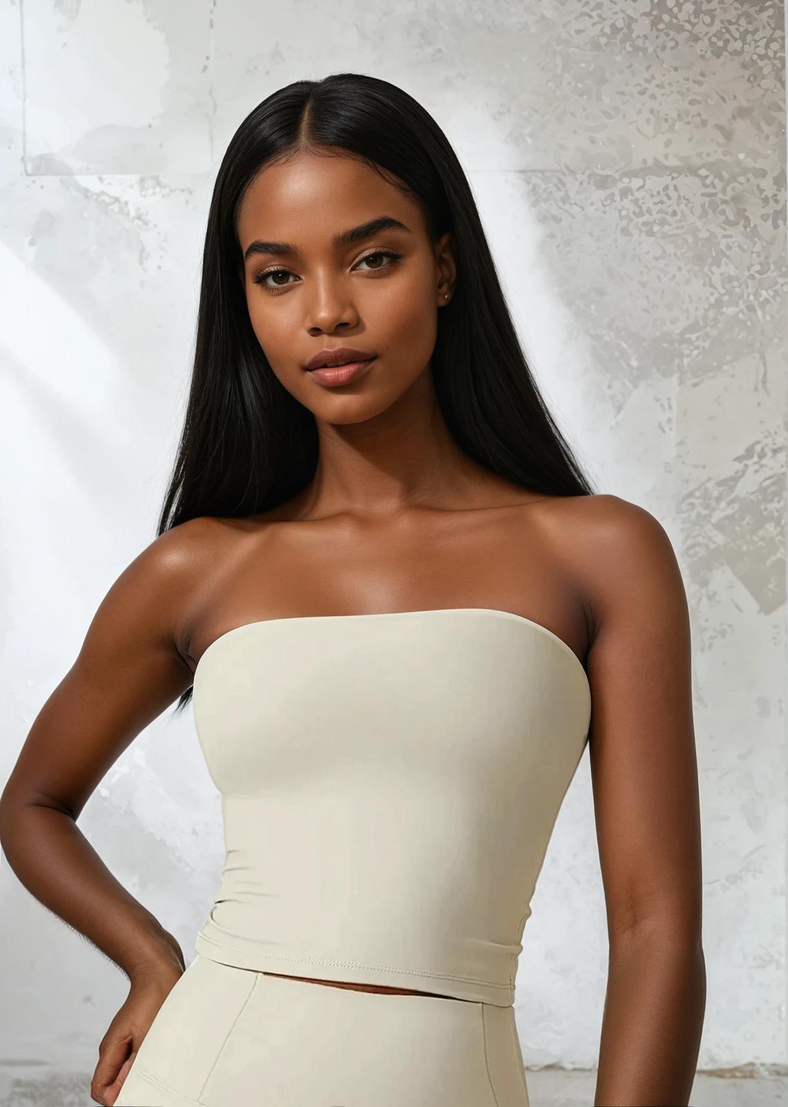 Braless crop top
